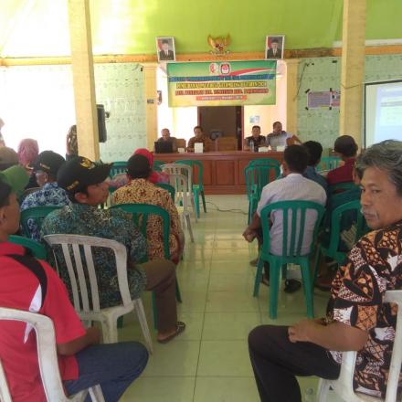 SOSIALISASI PENDAFTARAN PEMILIH DAN TATA CARA PEMILIHAN SERTA TAHAPAN PILKADES SERENTAK GEL. III